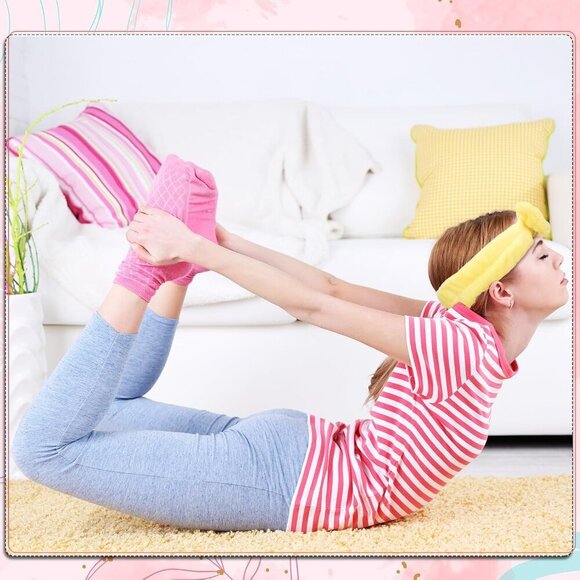 Facial Spa Headbands Flannel Bulk 24 Pcs Multicolor Sweet Style - Picture 6 of 6